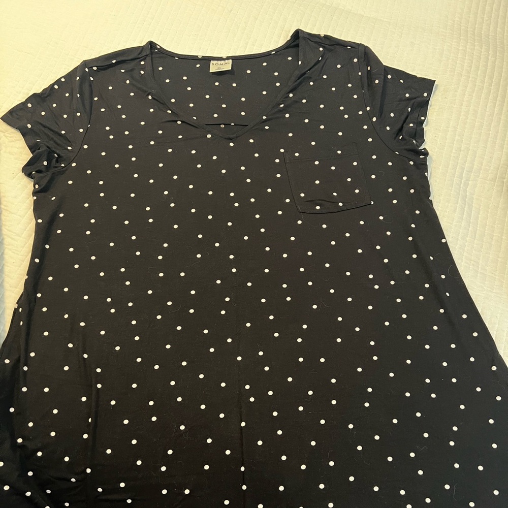 Soma Cool Nights short sleeve sleep shirt/nightgown women’s size XL